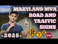 Video thumbnail for Traffic Signs For Driving Test In English 2025 | DMV Written Driving Test Maryland