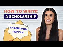 Video thumbnail for Sharing Gratitude | How to Write a Scholarship Thank You Letter