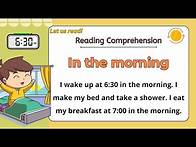 Video thumbnail for GRADE 1-3 Reading Comprehension Practice I My Day (TIME) I Let Us Read! I with Teacher Jake