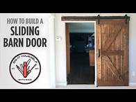Video thumbnail for DIY Sliding Barn Door