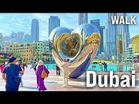 Video thumbnail for DUBAI Walking Tour 4K | Dubai Marina, Burj Khalifa, Dubai Mall, Dubai Creek, Gold Souks [60fps]