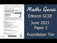 Video thumbnail for Edexcel Foundation Paper 2 June 2023 Exam Walkthrough