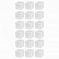 Video thumbnail for Sterilite ClearView Plastic Small 3 Drawer Desktop Storage Unit, 18 Pack