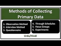 Video thumbnail for Methods of Primary Data Collection-Sources of Primary Data-Primary Data Collection