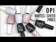 Video thumbnail for OPI GELCOLOR SHEER WHITES & PINKS [Live Swatch on Real Nails]