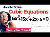 Video thumbnail for How to Solve Advanced Cubic Equation: Step-by-Step Tutorial.