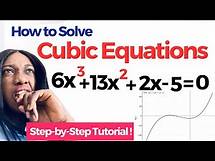 Video thumbnail for How to Solve Advanced Cubic Equation: Step-by-Step Tutorial.