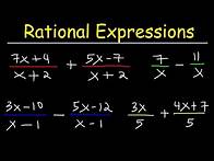 Video thumbnail for Adding and Subtracting Rational Expressions With The Same Denominators