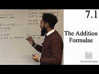 Video thumbnail for Edexcel A level Maths: 7.1 The Addition Formulae