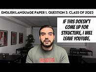 Video thumbnail for English Language Paper 1, Question 3: The Awkward Question - Structure 8/8