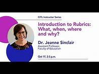 Video thumbnail for Introduction to Rubrics: What, when, where and why?