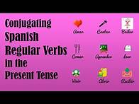 Video thumbnail for How to Conjugate Spanish Regular Verbs in the Present Tense