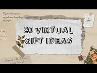 Video thumbnail for 20 Online gift ideas | Virtual surprise | Digital gifts | Long distance gift ideas