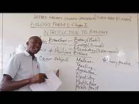 Video thumbnail for INTRODUCTION TO BIOLOGY....A BRANCH OF SCIENCE...LESSON 1