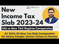 Video thumbnail for Income Tax Slab 2023-24 & AY 2024-25 | New Income Tax Slab 2023-24 | Income Tax Slab Rate AY 2024-25