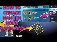 Video thumbnail for How To change PUBG MOBILE profile name in gameloop emulator Add Symbols for STYLISH NAME I In PUBG