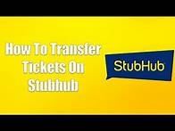 Video thumbnail for How To Transfer Tickets On Stubhub