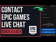 Video thumbnail for How to Contact Epic Games Live Chat Support! (2024)