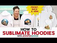 Video thumbnail for How To Sublimate A Hoodie: Back, Front, And Sleeves With Free Designs!