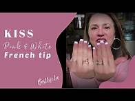 Video thumbnail for KISS NAILS | GLUE ON | DIY SALON PINK & WHITE FRENCH TIP