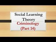 Video thumbnail for Social Learning Theory | Criminology Part 14 |