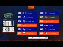 Video thumbnail for The 2024 Schedule Is Here! | Florida Football