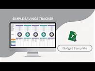 Video thumbnail for Simple Savings Tracker Excel Template