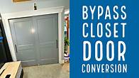 Video thumbnail for Convert Bi-Fold Closet Doors to Modern By-Pass Doors -Easier than you think :)