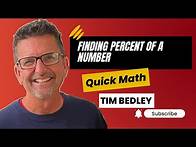 Video thumbnail for Finding a Percent of a Number Tutorial, Tim Bedley
