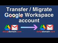 Video thumbnail for How to Transfer / Migrate Google Workspace account ? | Transfer Google Drive & Docs, Gmail