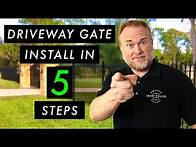 Video thumbnail for The 5 Basic Steps to Installing an Aluminum or Iron Driveway Gate