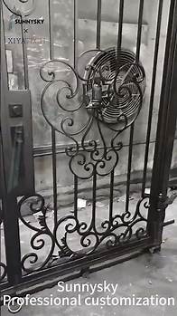 Video thumbnail for Modern House High Quality Wrought Iron Main Gates Designs Front door Security Gate and Fencing