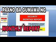 Video thumbnail for MONTHLY REPORT SAMPLE || How to write a Monthly report || Security Job in Malta NY state