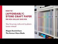Video thumbnail for Full Craft Paper Storage IKEA
