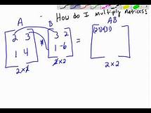 Video thumbnail for how to multiply 2x2 matrices