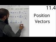 Video thumbnail for Edexcel AS Level Maths: 11.4 Position Vectors