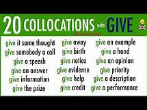 Video thumbnail for Learn 20 Must Know Collocations with GIVE used in Daily English Conversations with Example Sentences