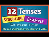 Video thumbnail for Tense | Learn 12 tenses in 1 video | Tense in English grammer | Structure of 12 Tense | English