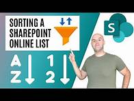 Video thumbnail for How To Sort Items in a SharePoint Online List