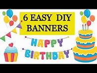 Video thumbnail for 6 DIY HAPPY BIRTHDAY BANNERS
