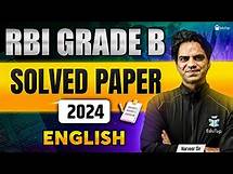 Video thumbnail for RBI Grade B English Previous Year Question Paper 2024 | RBI Grade B Phase 1 English PYQ | EduTap RBI