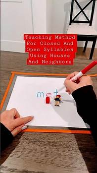 Video thumbnail for Decoding Closed And Open Syllables Using Manipulatives #teacher #phonics #readingtipsandtricks