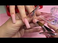 Video thumbnail for Acrylic Nails Tutorial | French Tip Design