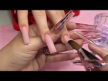 Video thumbnail for Acrylic Nails Tutorial | French Tip Design