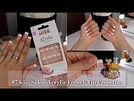 Video thumbnail for How I Make My $7 KISS ACRYLIC FRENCH TIP PRESS ON NAILS Look NATURAL & LAST 3+ WEEKS | *MUST WATCH*