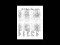 Video thumbnail for 50 US States Word Search
