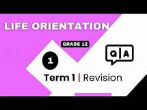 Video thumbnail for Life Orientation Grade 12 | Term 1 Exam Revision & Past Papers 📘✅