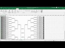 Video thumbnail for 2021 March Madness Brackets in Excel