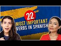 Video thumbnail for FREE SPANISH COURSE: 22 Most Important Spanish Verbs (and their Conjugation)