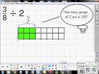 Video thumbnail for Dividing Fractions With Fraction Models - Lesson 11.2